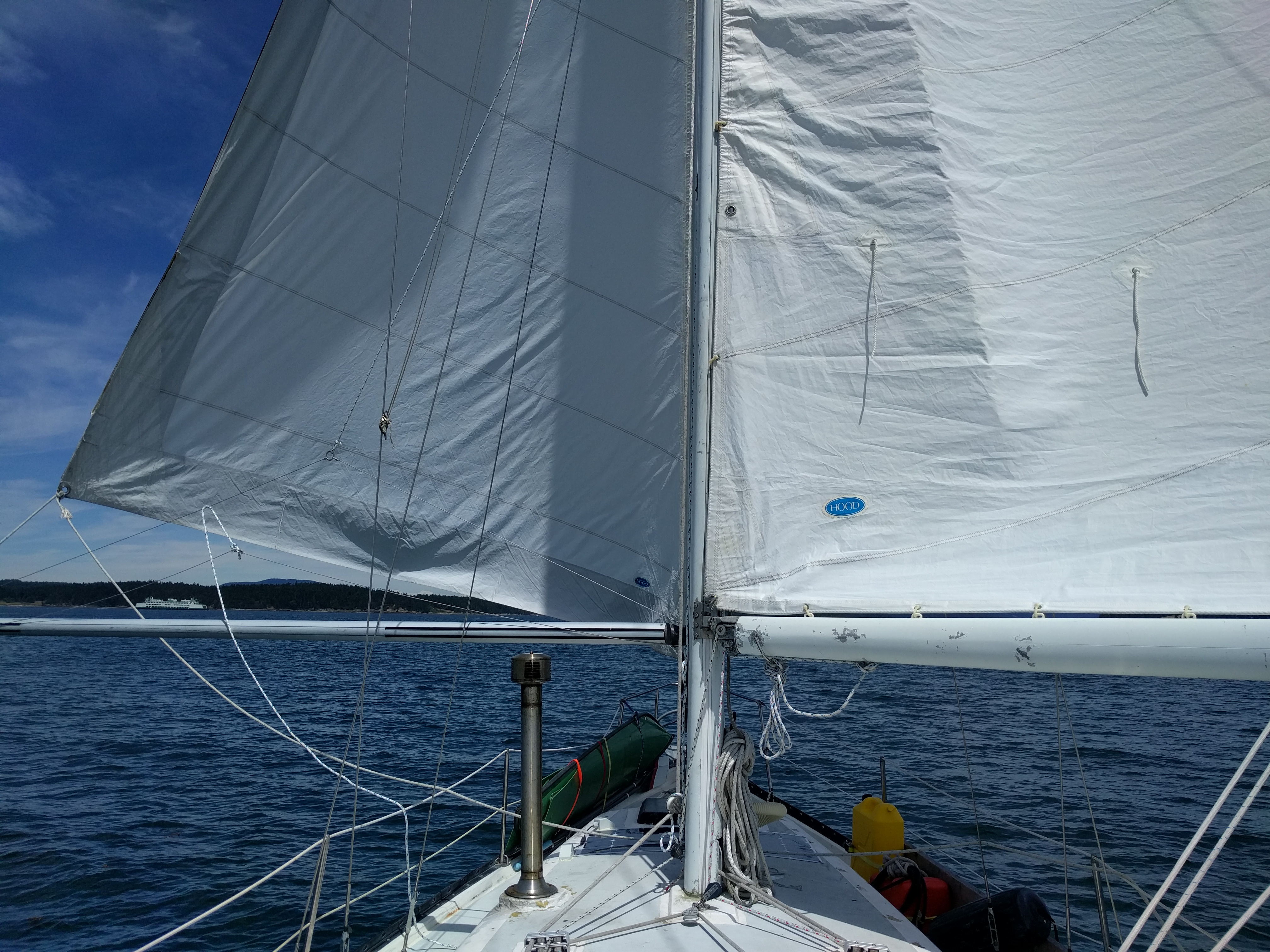 Fixing engine coolant pump and an amazing days sailing