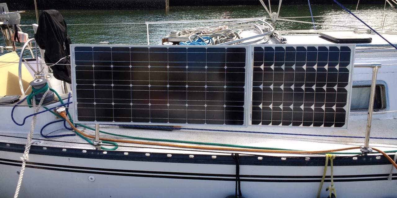 Solar Panel Expansion: Part One – Mounting the panels on the side of the boat